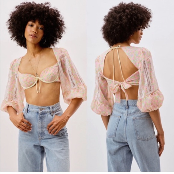 SOLD - For Love and Lemons Dani Bra Top - Picture 2 of 10